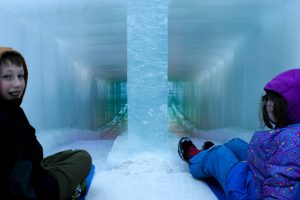 New Hampshire Ice Castles Slide